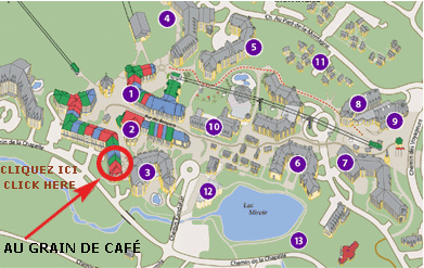 Located in the St-Bernard Plaza across from the S.A.Q. 
